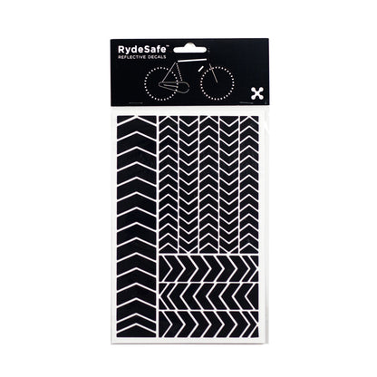 RydeSafe Reflective Chevron Stickers - black
