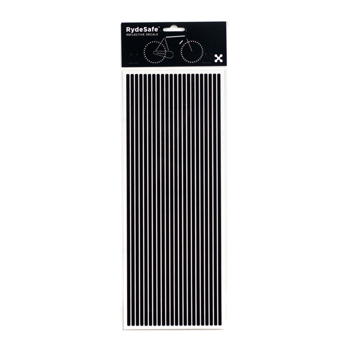 RydeSafe Reflective pinstripes Stickers - jumbo - black
