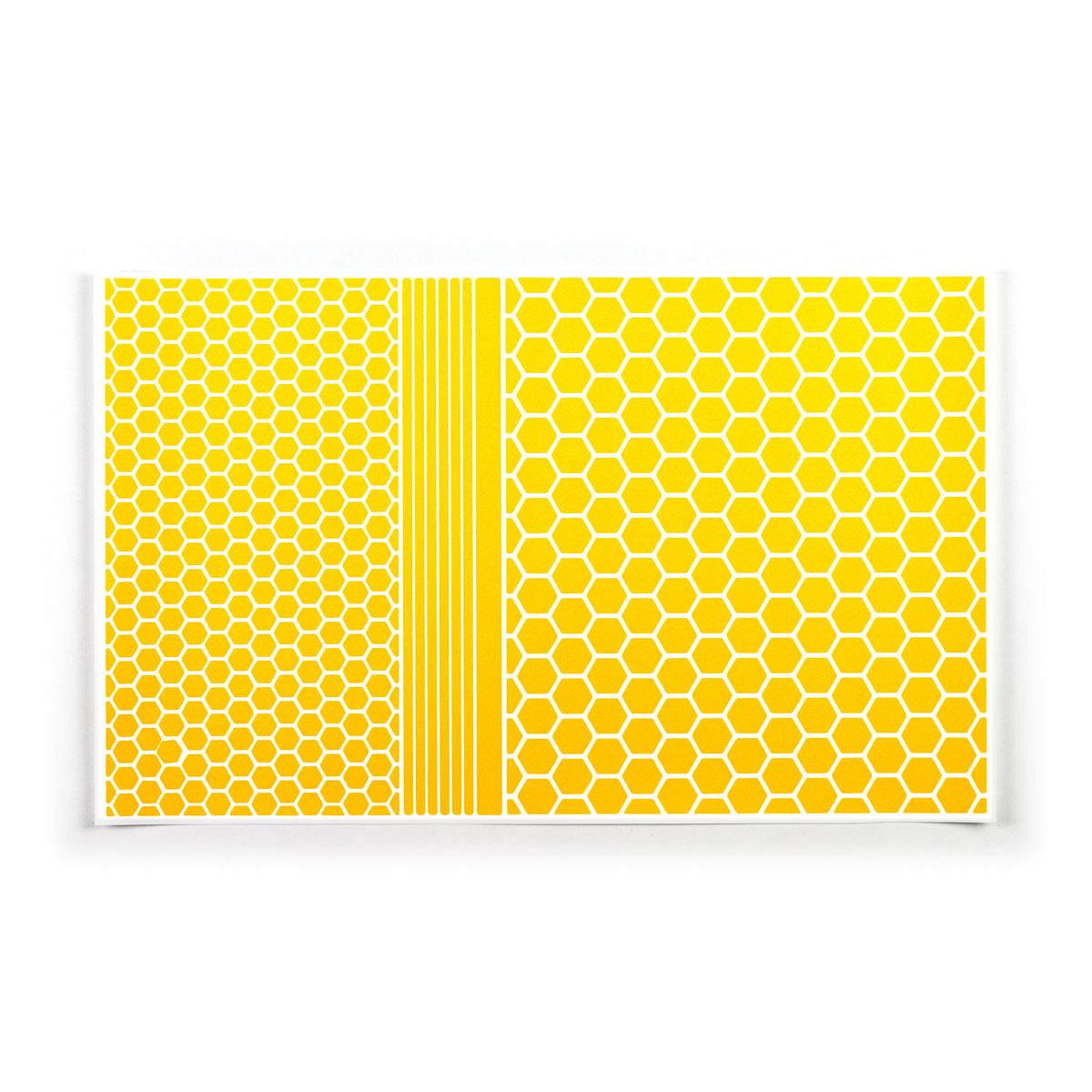 RydeSafe Reflective Hexagon Stickers XL kit - yellow