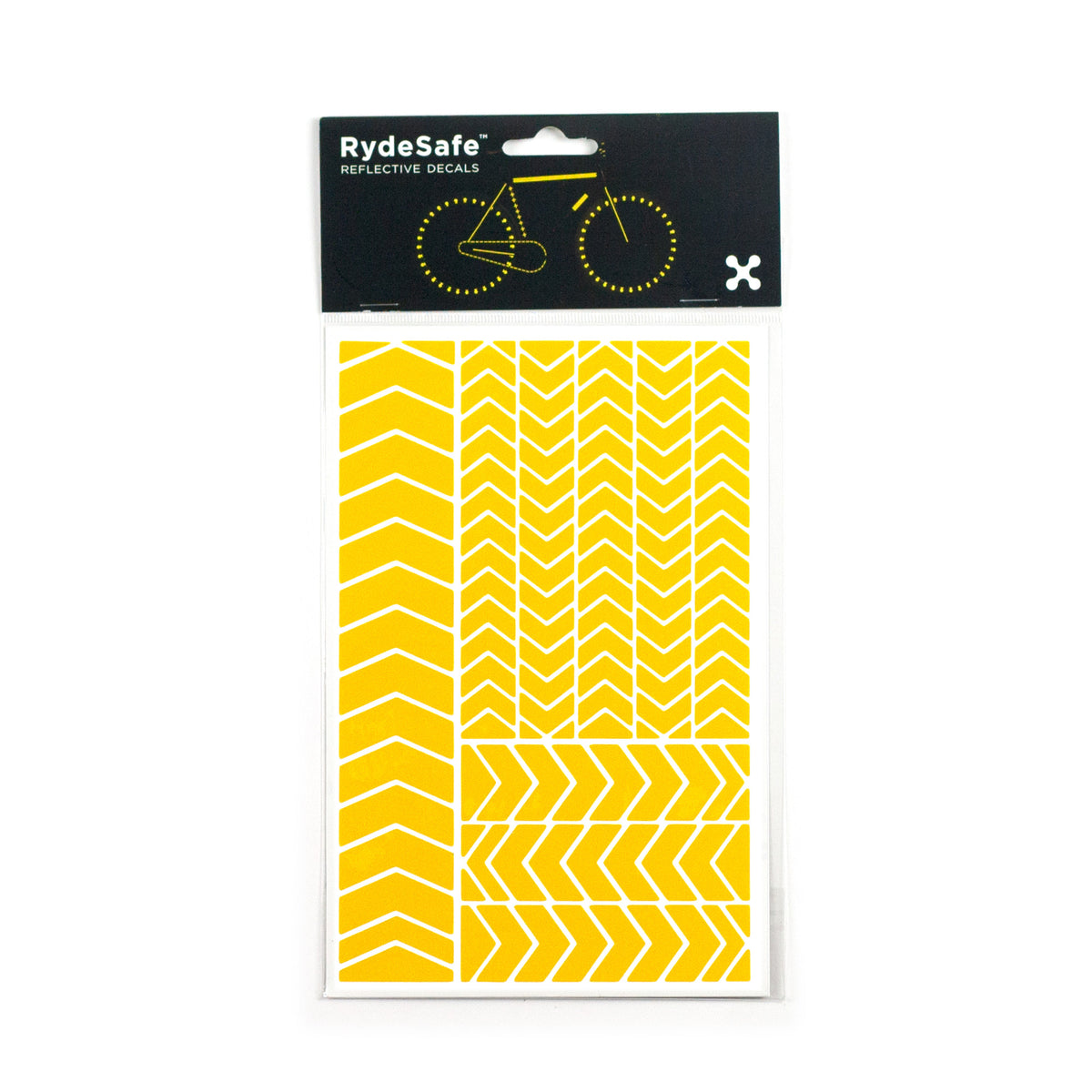 RydeSafe Reflective Chevron Stickers - yellow