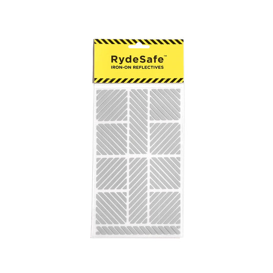 a sheet of sticker made with reflective 3m tape to customize fabric clothing and gear to make you safer at night
