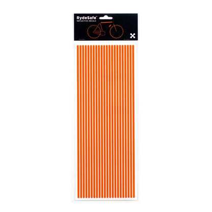 RydeSafe Reflective pinstripes Stickers - jumbo - orange